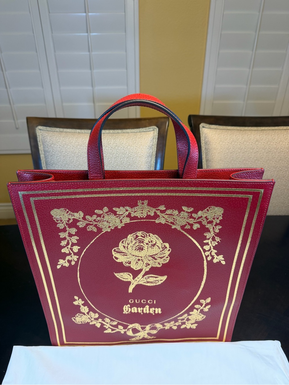 New Authentic Gucci Garden Collection Leather Shoulder Tote Bag Limited Edition - Picture 5 of 16